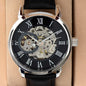 Christian Openwork Skeleton Watch – “Strong, Resilient, Loved by God” | Luxury Faith Gift for Men, Husband, Dad, Son & Pastor