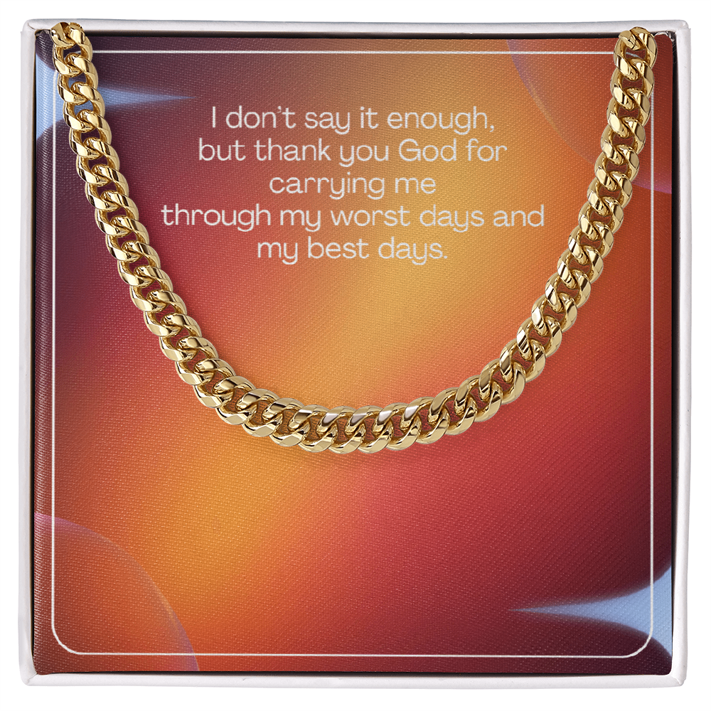 Grateful Heart – Cuban Link Chain