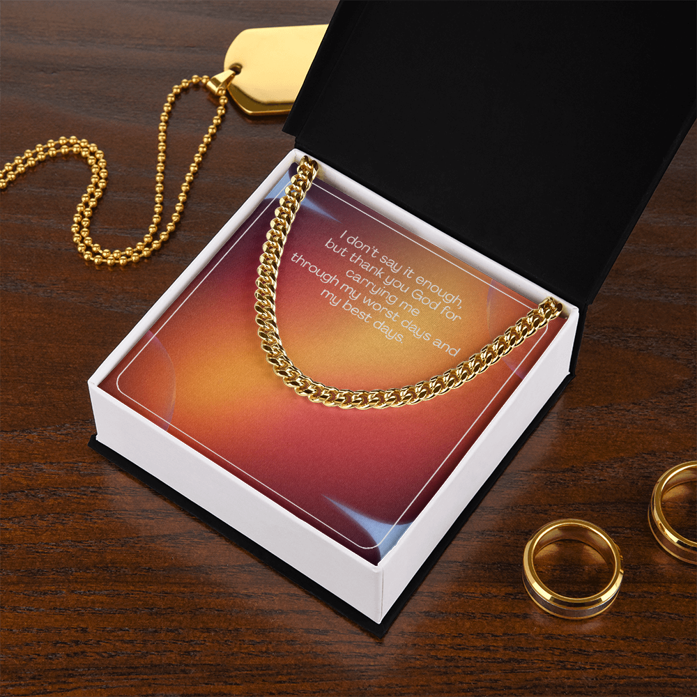 Grateful Heart – Cuban Link Chain