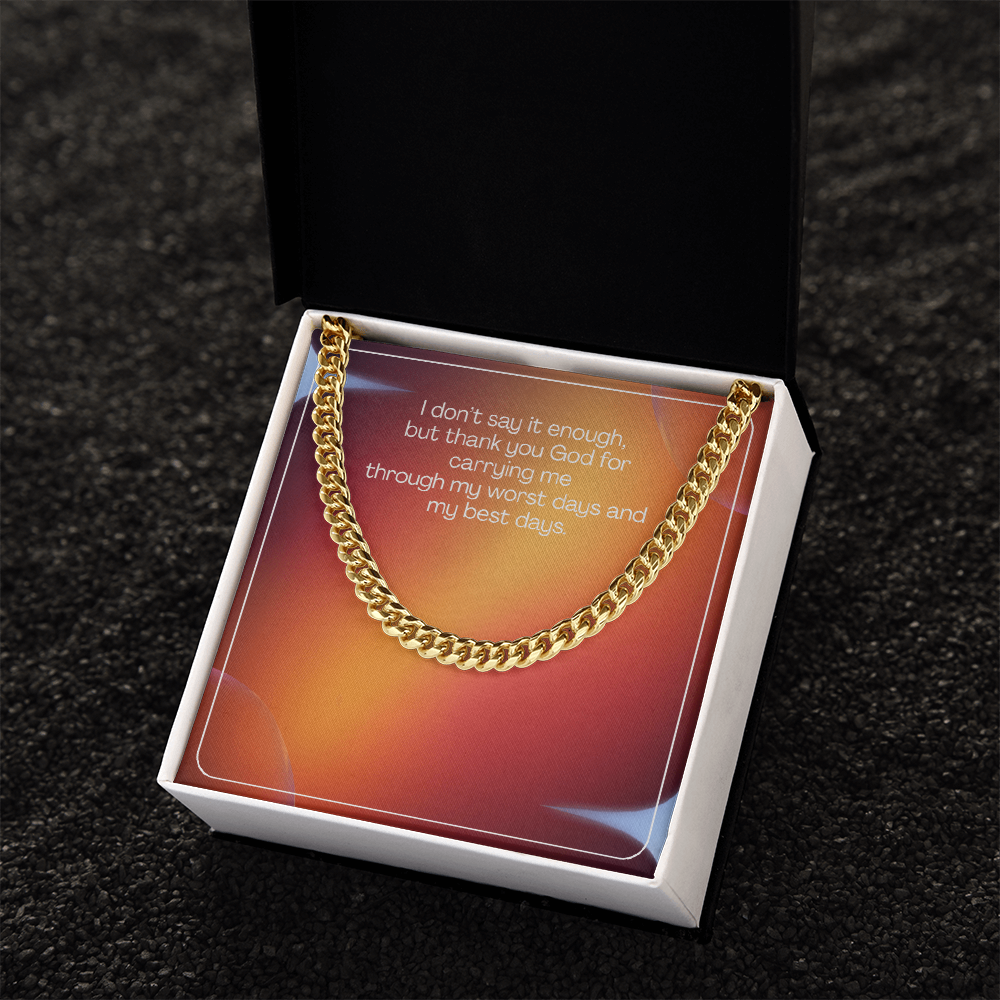 Grateful Heart – Cuban Link Chain