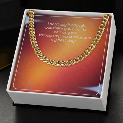 Grateful Heart – Cuban Link Chain