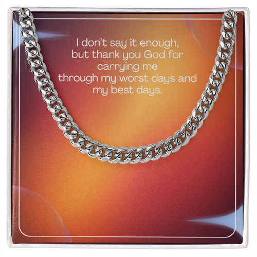 Grateful Heart – Cuban Link Chain