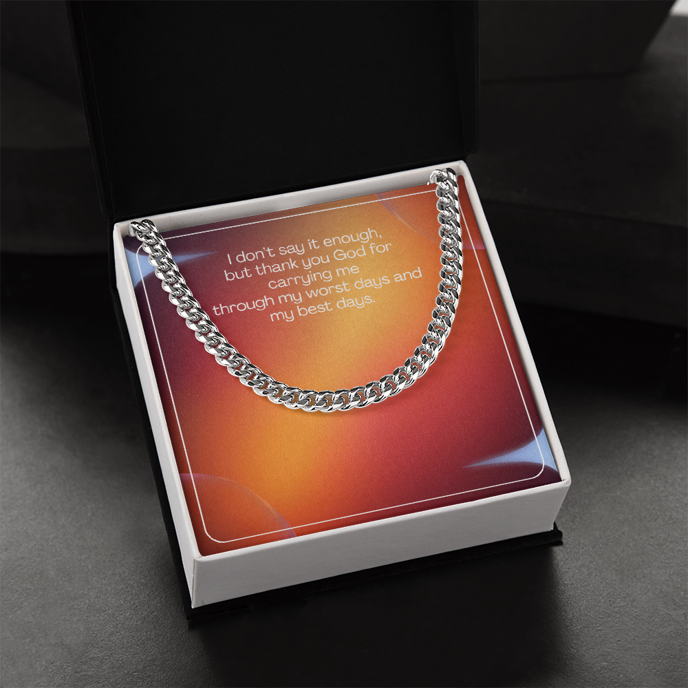 Grateful Heart – Cuban Link Chain