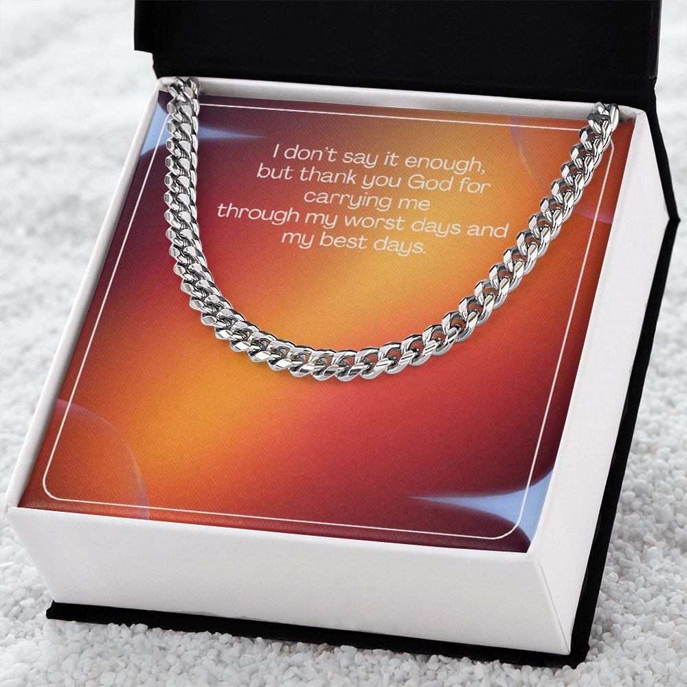 Grateful Heart – Cuban Link Chain