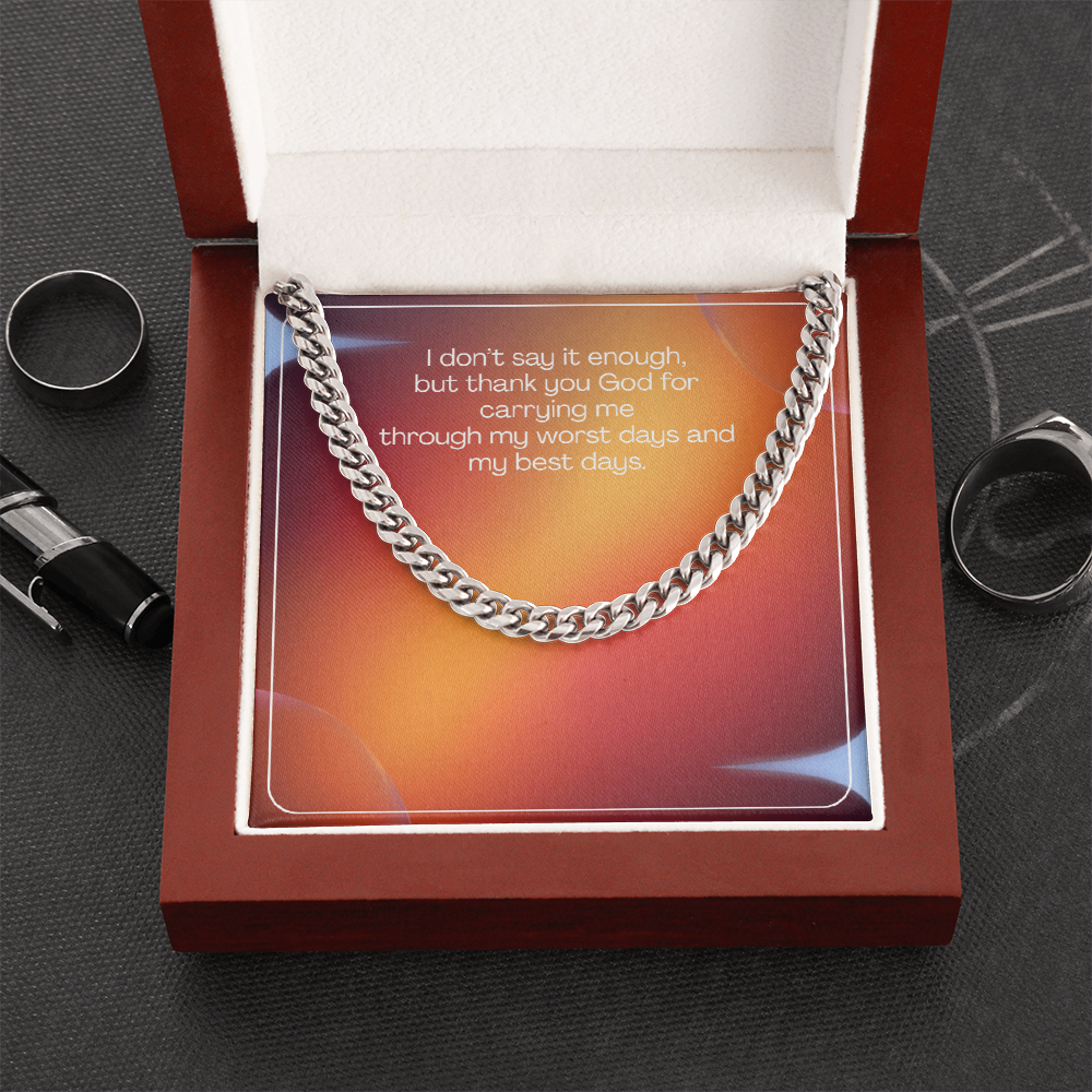 Grateful Heart – Cuban Link Chain