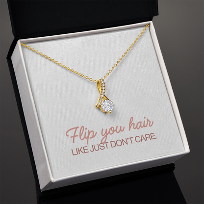 “Flip Your Hair” Alluring Beauty Necklace – Confidence in Every Shine