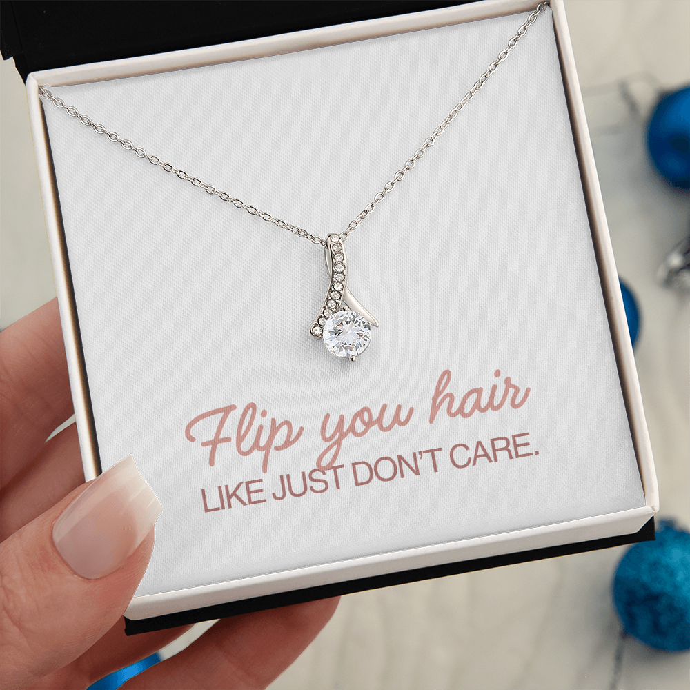 “Flip Your Hair” Alluring Beauty Necklace – Confidence in Every Shine
