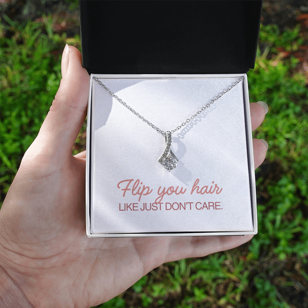 “Flip Your Hair” Alluring Beauty Necklace – Confidence in Every Shine