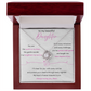 To My Beautiful Daughter – Love Knot Necklace from Mom