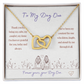 To My Day One Necklace | Interlocking Hearts Necklace Gift for Best Friend | Soul Sister Gift