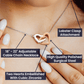 Interlocking Hearts Necklace | To My Amazing Bestie Christmas Gift | Best Friend Jewelry | Holiday Friendship Necklace | Gift for Bestie