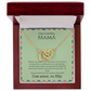 Interlocking Hearts Necklace for Mom – Spanglish “Para mi querida, Mamá” Message Card | Latina Mother's Gift From Daughter | Mother's Day, Birthday & Christmas Jewelry