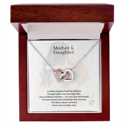 Mother & Daughter Interlocking Hearts Necklace | Meaningful Gift for Mom or Daughter | Love & Connection Jewelry | Mother's Day Necklace