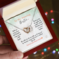 Interlocking Hearts Necklace | To My Amazing Bestie Christmas Gift | Best Friend Jewelry | Holiday Friendship Necklace | Gift for Bestie