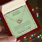 Interlocking Hearts Necklace for Mom – Spanglish “Para mi querida, Mamá” Message Card | Latina Mother's Gift From Daughter | Mother's Day, Birthday & Christmas Jewelry