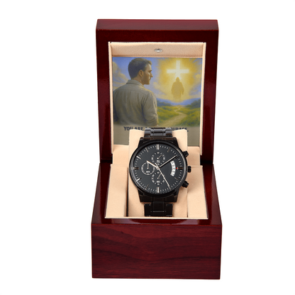 Man of Courage: Men's Openwork Watch – God Goes Before You in All Things