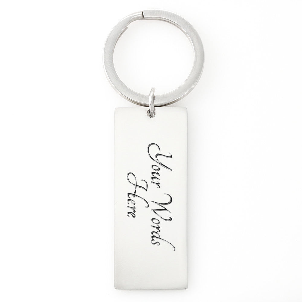Nurse Appreciation Gift for Her | Built Before A.I. | Engraved Rectangle Keychain for Nurses