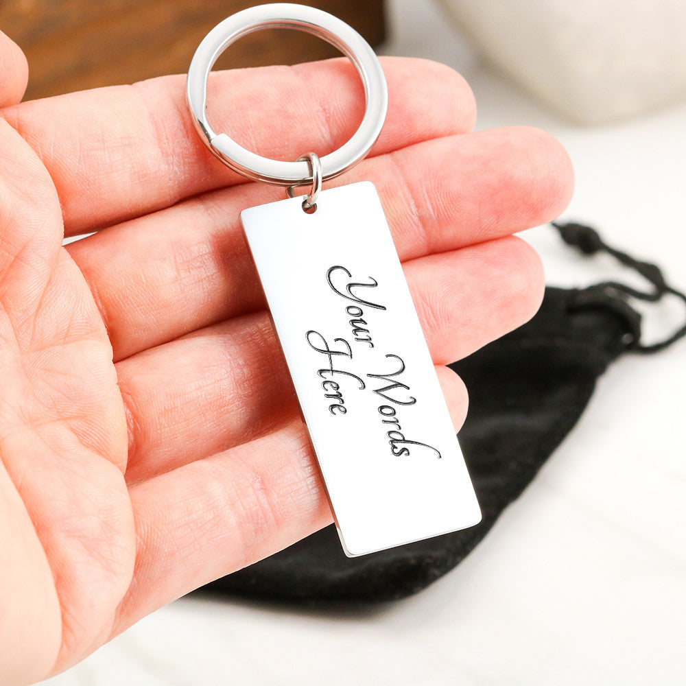 Nurse Appreciation Gift for Her | Built Before A.I. | Engraved Rectangle Keychain for Nurses