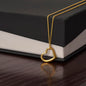 Quan Jewelry Calista Delicate Sideways Heart Necklace: Elegant Hollow Pendant for Self-Love and Connection