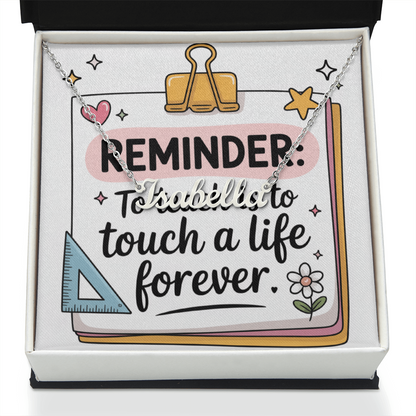 “Touch a Life Forever” – Custom Name Necklace