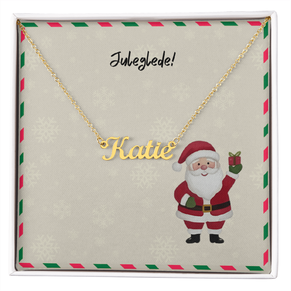 Cursive name pendant necklace for Christmas gifting