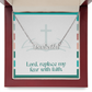 Replace Fear with Faith – Custom Name Necklace