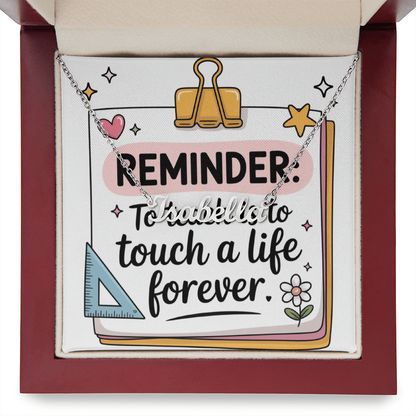 “Touch a Life Forever” – Custom Name Necklace