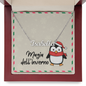 Name necklace presented in luxury mahogany box with LED