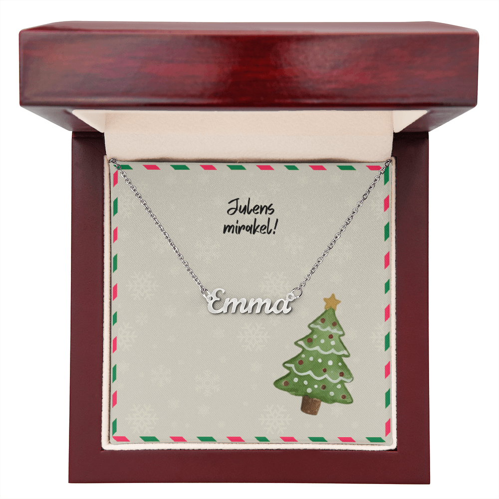 Adjustable chain personalized necklace Christmas edition