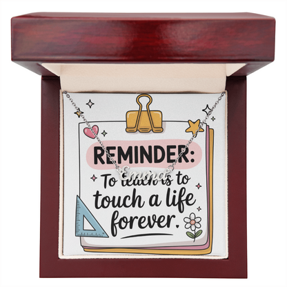 “Touch a Life Forever” – Custom Name Necklace