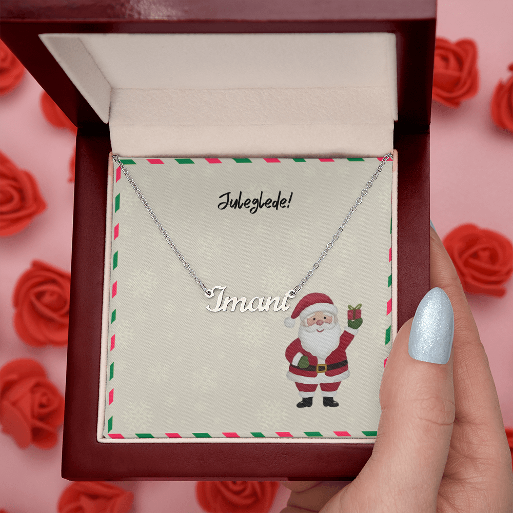 Custom jewelry gift for Norwegian Christmas celebration