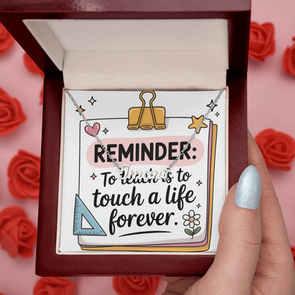 “Touch a Life Forever” – Custom Name Necklace