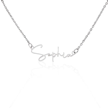 “Be the Teacher Who Sees the Light” – Signature Name Necklace