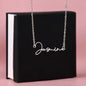Custom name necklace for teachers who inspire students