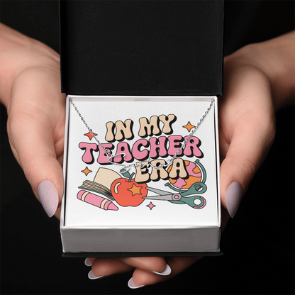 “In My Teacher Era” – Custom Name Necklace ✨