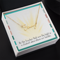polished stainless steel name pendant gift for teachers