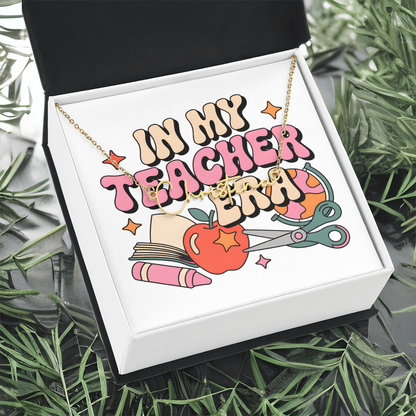 “In My Teacher Era” – Custom Name Necklace ✨