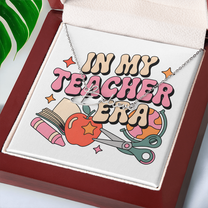 “In My Teacher Era” – Custom Name Necklace ✨