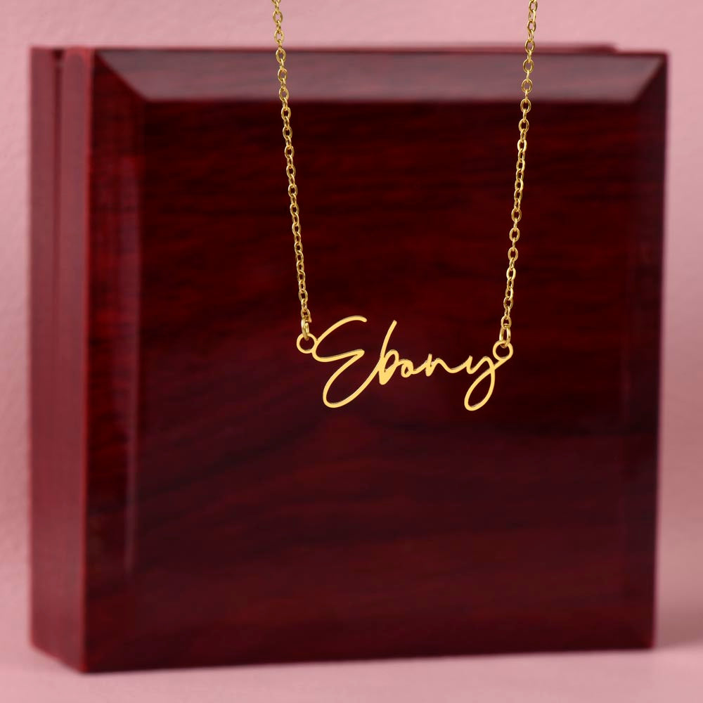 “Be the Teacher Who Sees the Light” – Signature Name Necklace