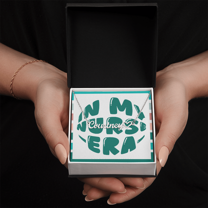 In My Nurse Era – Personalized Heart Name Necklace