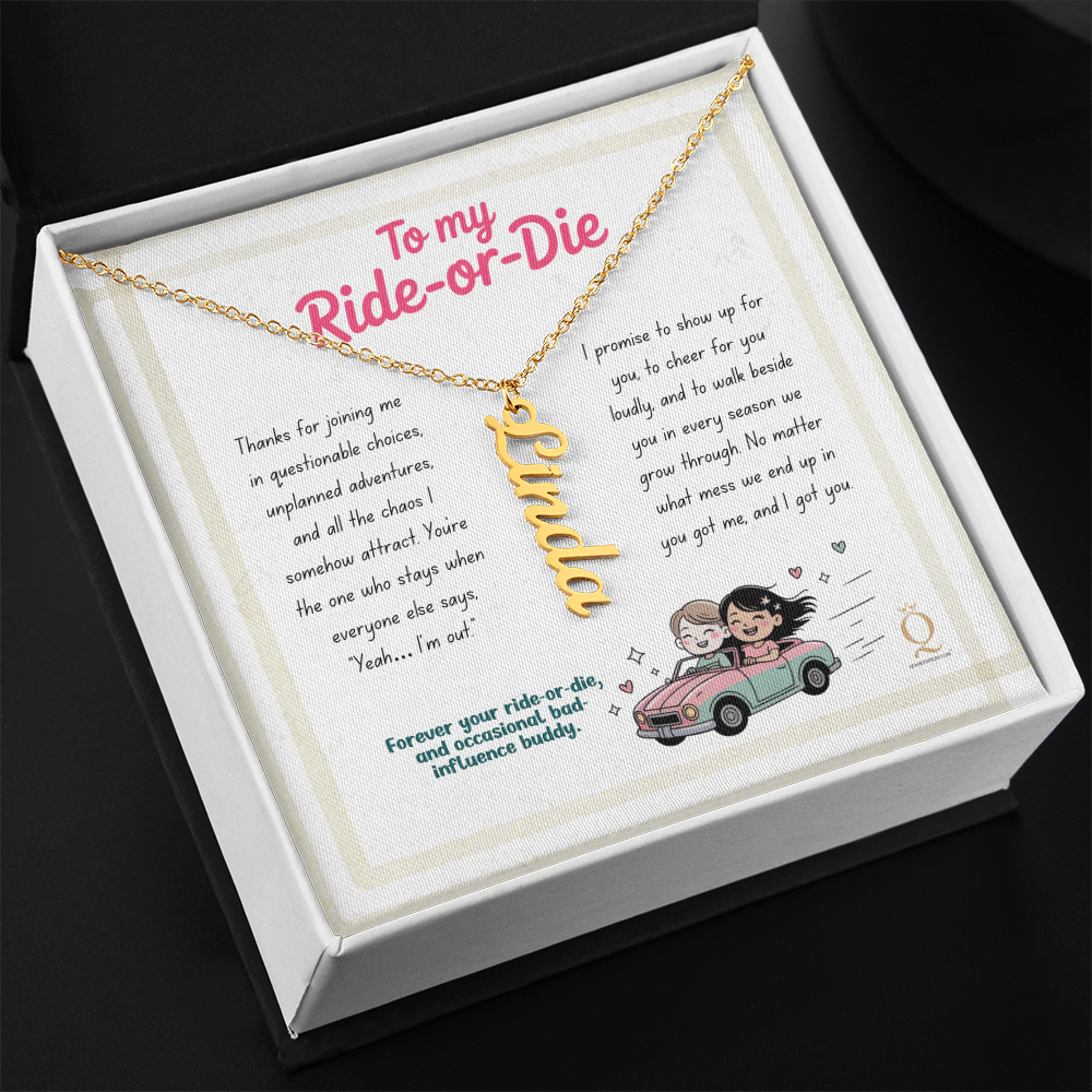 Custom script pendant necklace gift for her