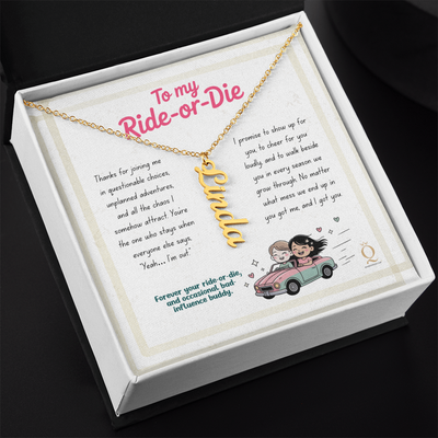 Custom script pendant necklace gift for her