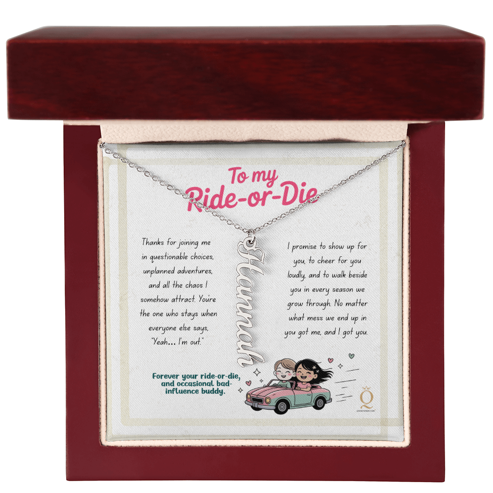 Best friend custom name necklace