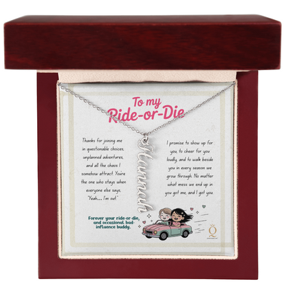 Best friend custom name necklace