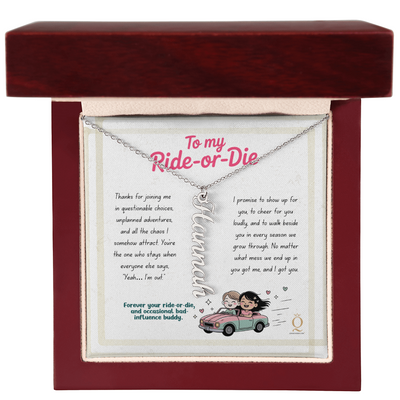 Best friend custom name necklace