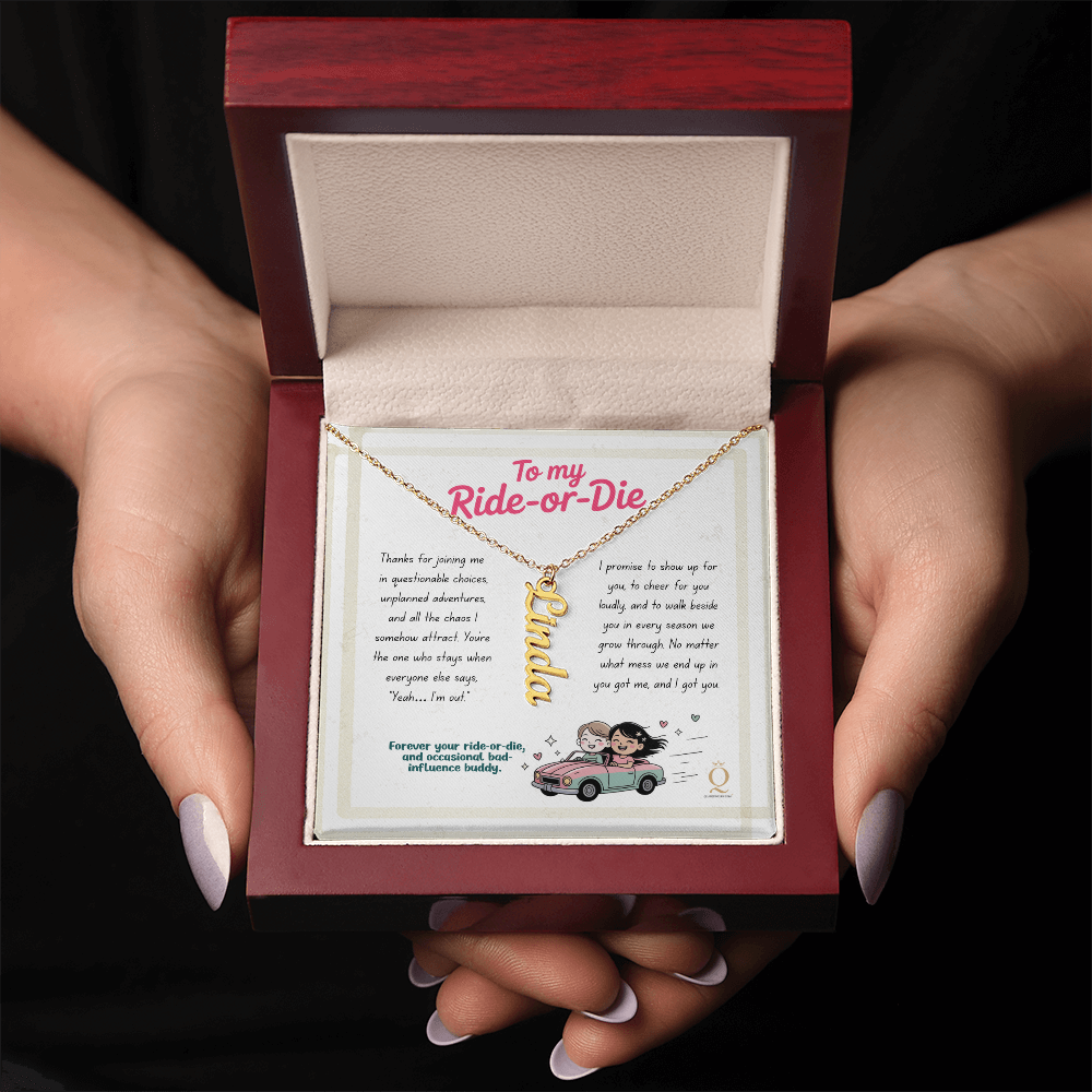 Custom cursive name necklace for women