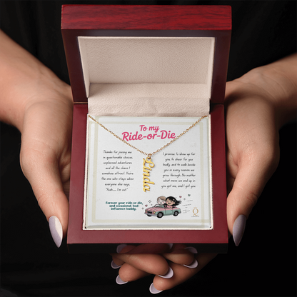 Custom cursive name necklace for women