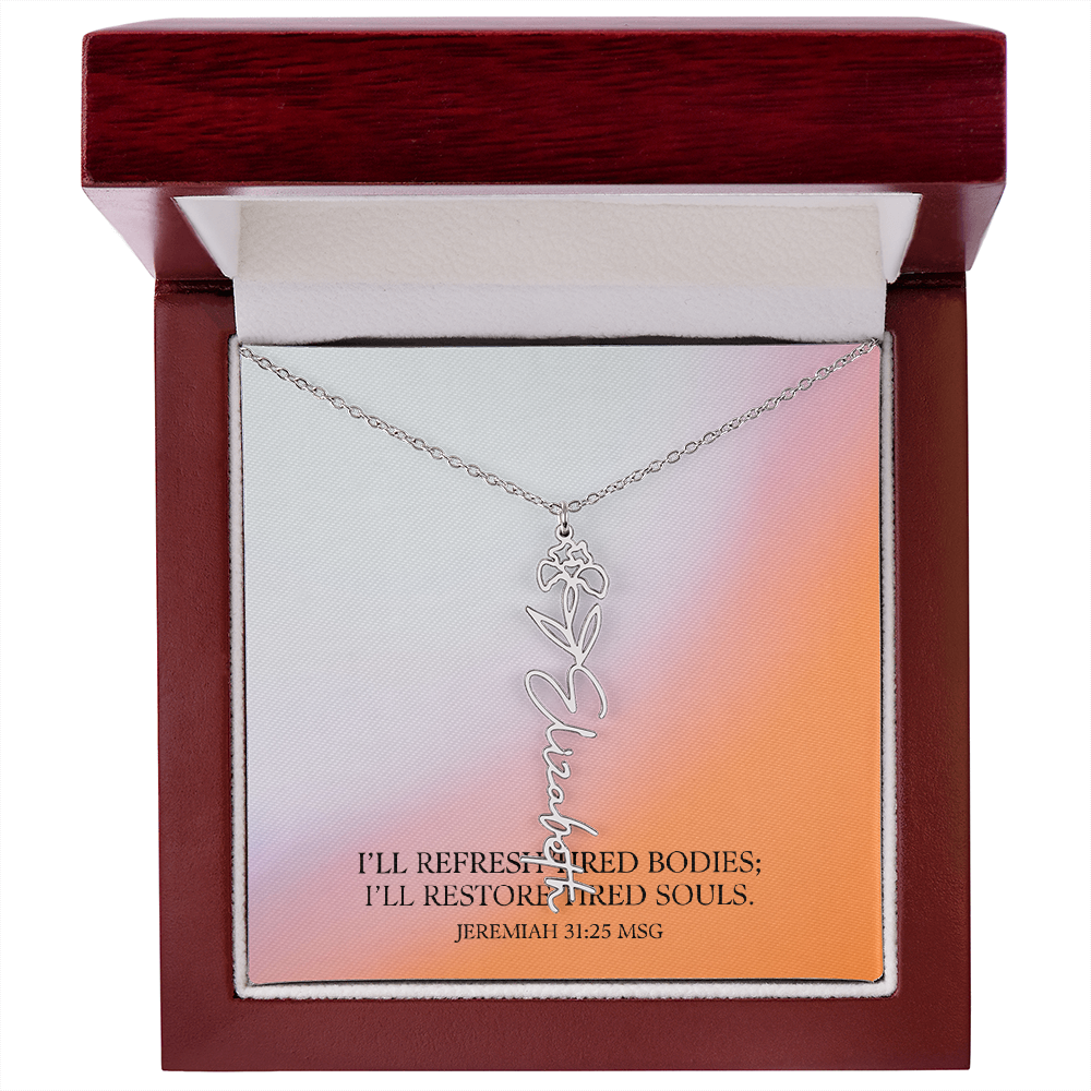 Renewed Grace – Flower Name Necklace