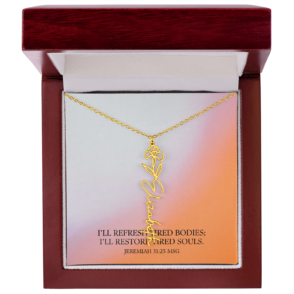 Renewed Grace – Flower Name Necklace