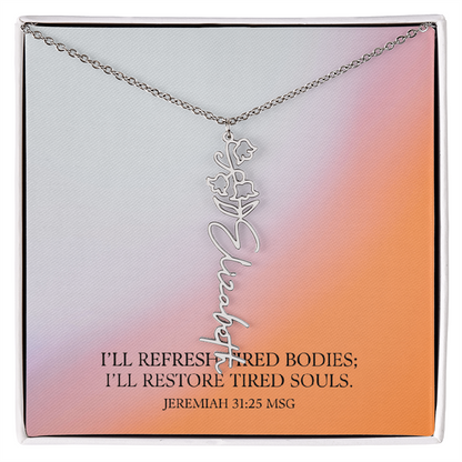 Renewed Grace – Flower Name Necklace